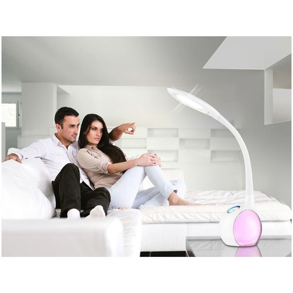 Lampada Da Scrivania A Led Tarron Bianco Acrilico 58278 - Foto 2