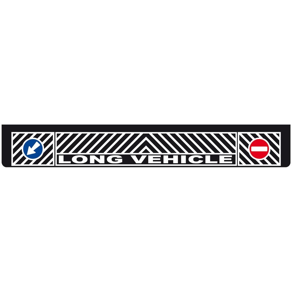 14257 Paraspruzzi Lungo In Pvc Superficie Liscia 240x35 Cm Nero Lon - Foto 1