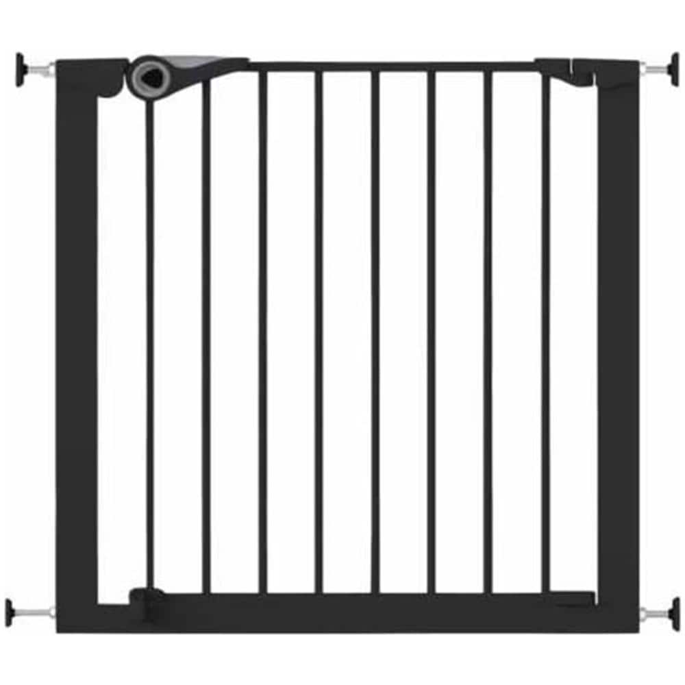Cancello Sicurezza Easy Pressure Fit 75-82 Cm Metallo Nero 94313 - Foto 1