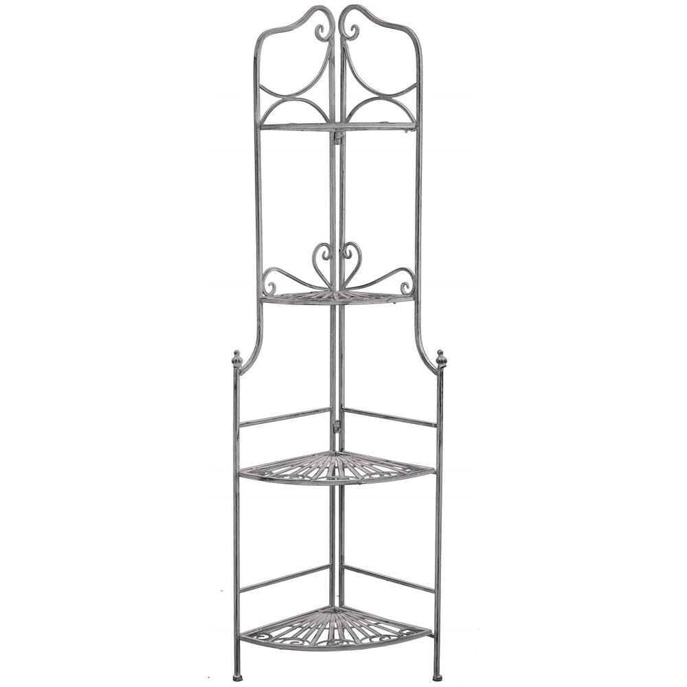 Dominique - Scaffale 4 Piani Stile Provenzale In Ferro Verniciato - Foto 2
