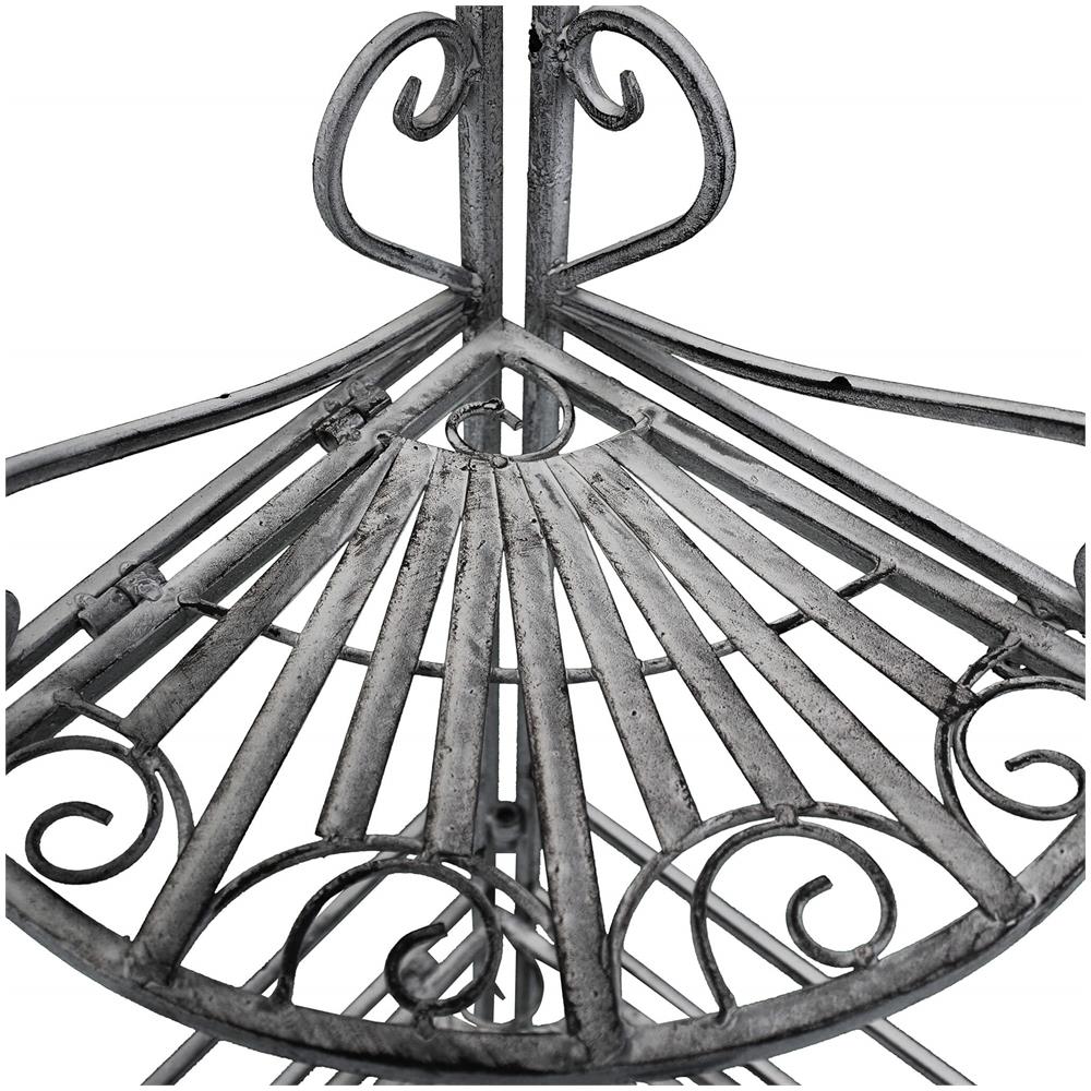 Dominique - Scaffale 4 Piani Stile Provenzale In Ferro Verniciato - Foto 4