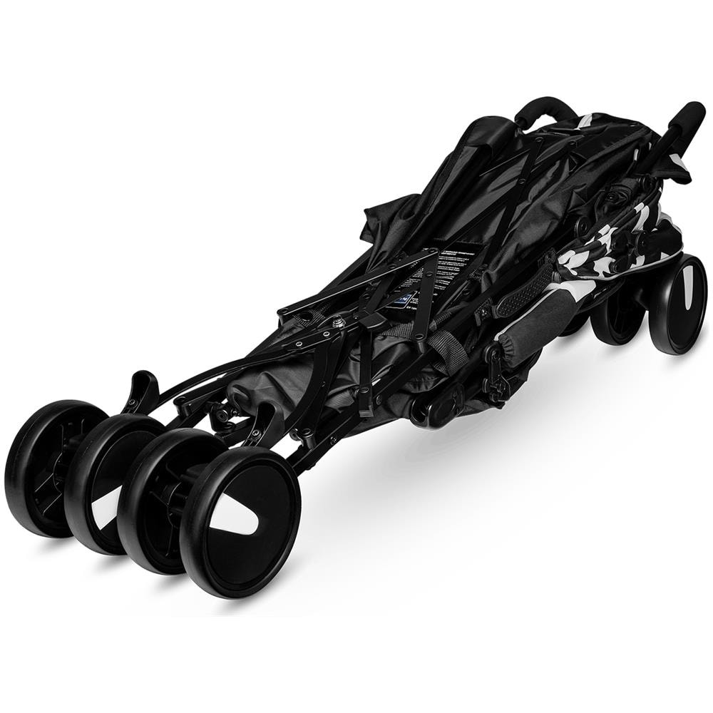 Elia Passeggino Leggero Pieghevole Regorabile Con Posizione Sdraiata, Zanzariera, Coprigambe E Parapioggia Con Blocco Ruote E Freno Da 6 Mesi Fino 15 Kg - Foto 2