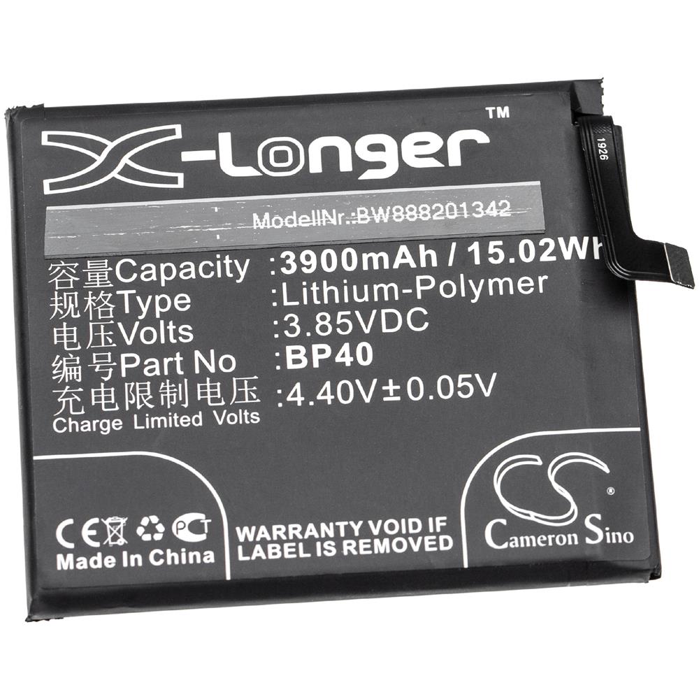 Batteria Sostituisce Xiaomi Bp40 Per Smartphone Cellulare Telefono Cellulari (3900mah, 3,85v, Li-poly)  - Foto 1