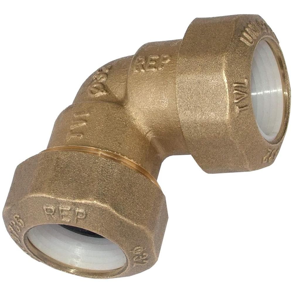 Raccordo A Gomito Per Polietilene Femmina / Femmina Ferro Ottonato 32x32 - Foto 1