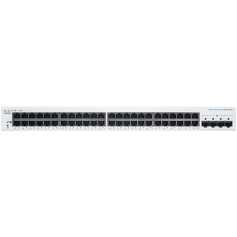 Switch Business 220 Series CBS220-48T-4G 48 Porte Gigabit Ethernet 10 / 100 / 100 Mbps RJ45 con 4 Porte SFP Managed - Foto 2