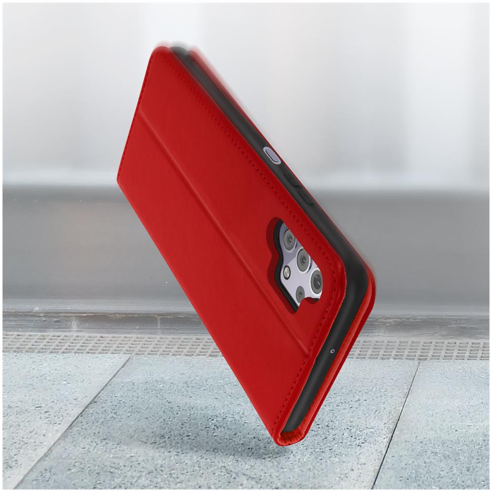 Custodia Samsung Galaxy A32 5g Portacarte Supporto Video Vera Pelle Rossa - Foto 5