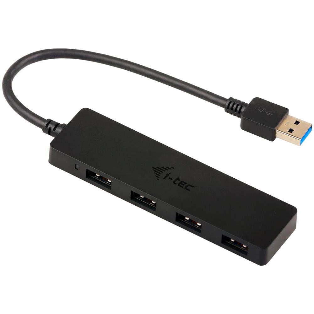 Adattatore U3HUB404 4 x USB 3.2 Gen 1 (3.1 Gen 1) Type-A 5000 Mbit /s Nero - Foto 2