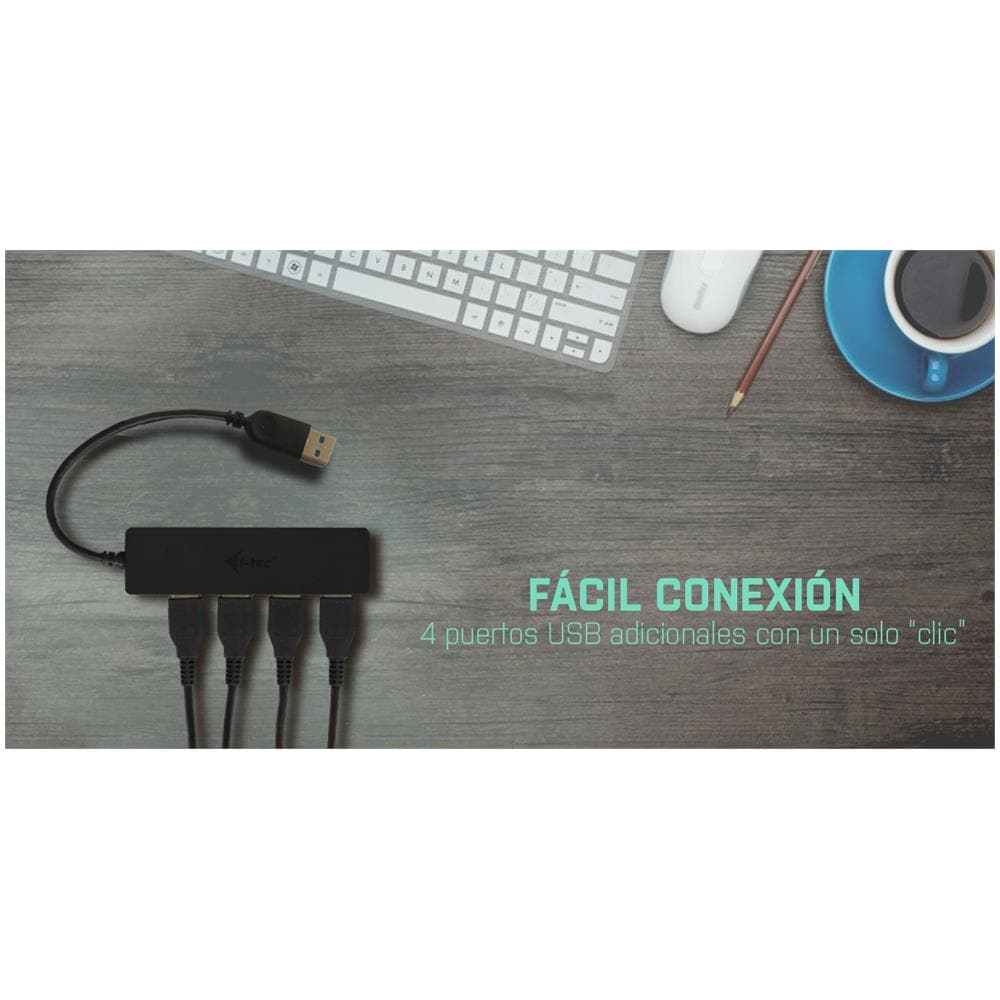 Adattatore U3HUB404 4 x USB 3.2 Gen 1 (3.1 Gen 1) Type-A 5000 Mbit /s Nero - Foto 16