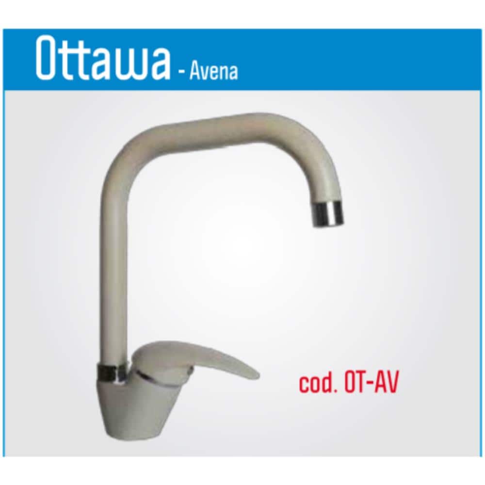 Rubinetto Ottawa Per Lavello Cucina Con Miscelatore Monocomando Colore Avena - Foto 1