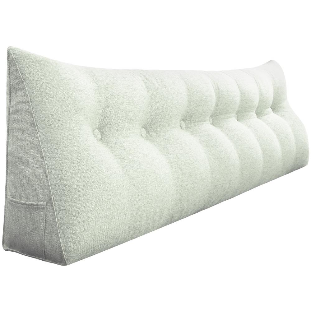 Cuscino A Cuneo Da Lettura Per Schienale, Cuscino Antireflusso Per Letto, Cuscini Gambe Lombare Di Supporto Per Divano, Grandi Testata Letto 200cm Lx20cm Px50cm A - Foto 1