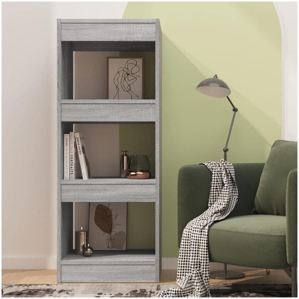 Libreria /Divisorio Grigio Sonoma 40x30x103 cm in Truciolato - Foto 3