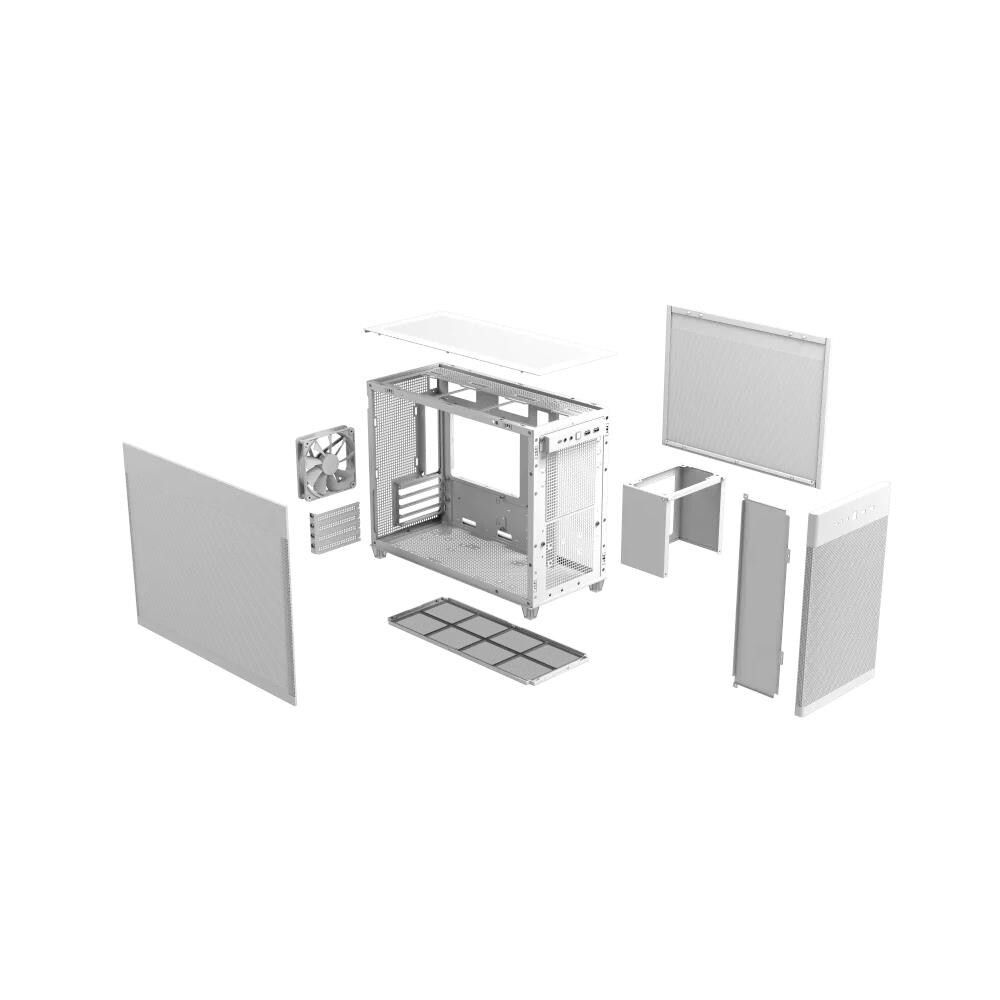 Case Prime AP201 Mini Tower micro ATX / Mini-ITX 3x USB 3.2 Colore Bianco (Finestrato) - Foto 8