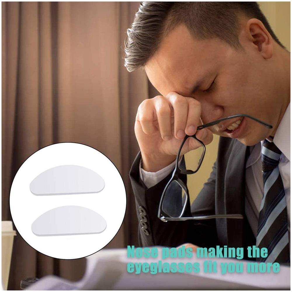 Naselli Per Occhiali A Forma Di D 10 Paia Trasparente 15x7x1 Mm - Foto 4