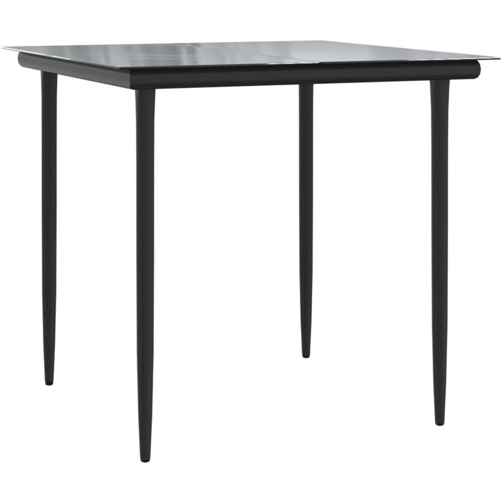 Set Pranzo Da Giardino 3pz Con Cuscini In Polyrattan E Acciaio - Foto 2