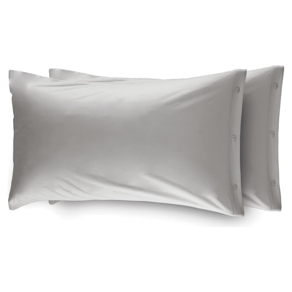 Completo Lenzuola Made In Italy In Puro Cotone Tinta Unita Varie Colorazioni Singolo Grigio - Foto 5