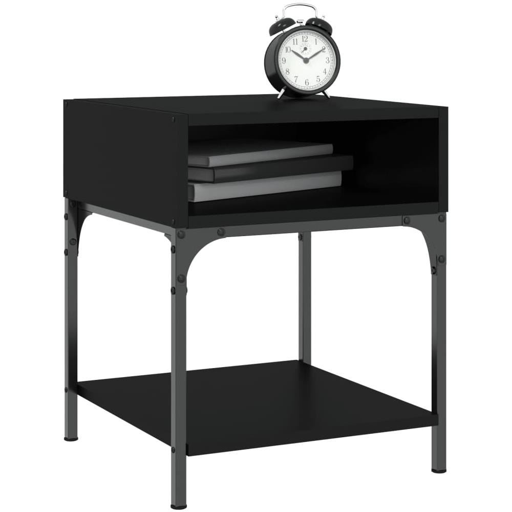 Comodini 2 Pz Neri 40x41x50 Cm In Legno Multistrato - Foto 3