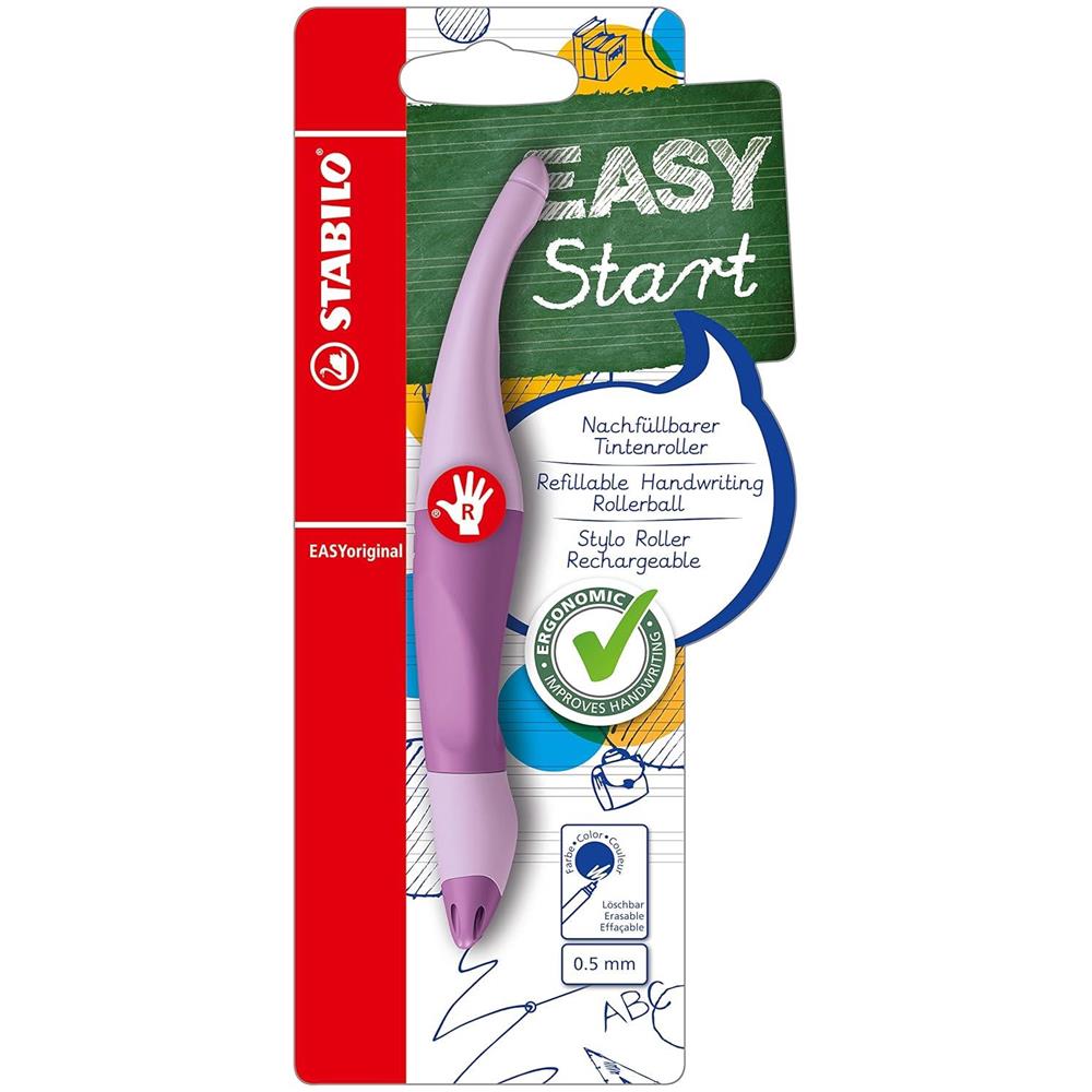 EASYoriginal Pastel - Penna Roller Ergonomica - per Destrimani - Glicine - Cartuccia Blu inclusa - Foto 1