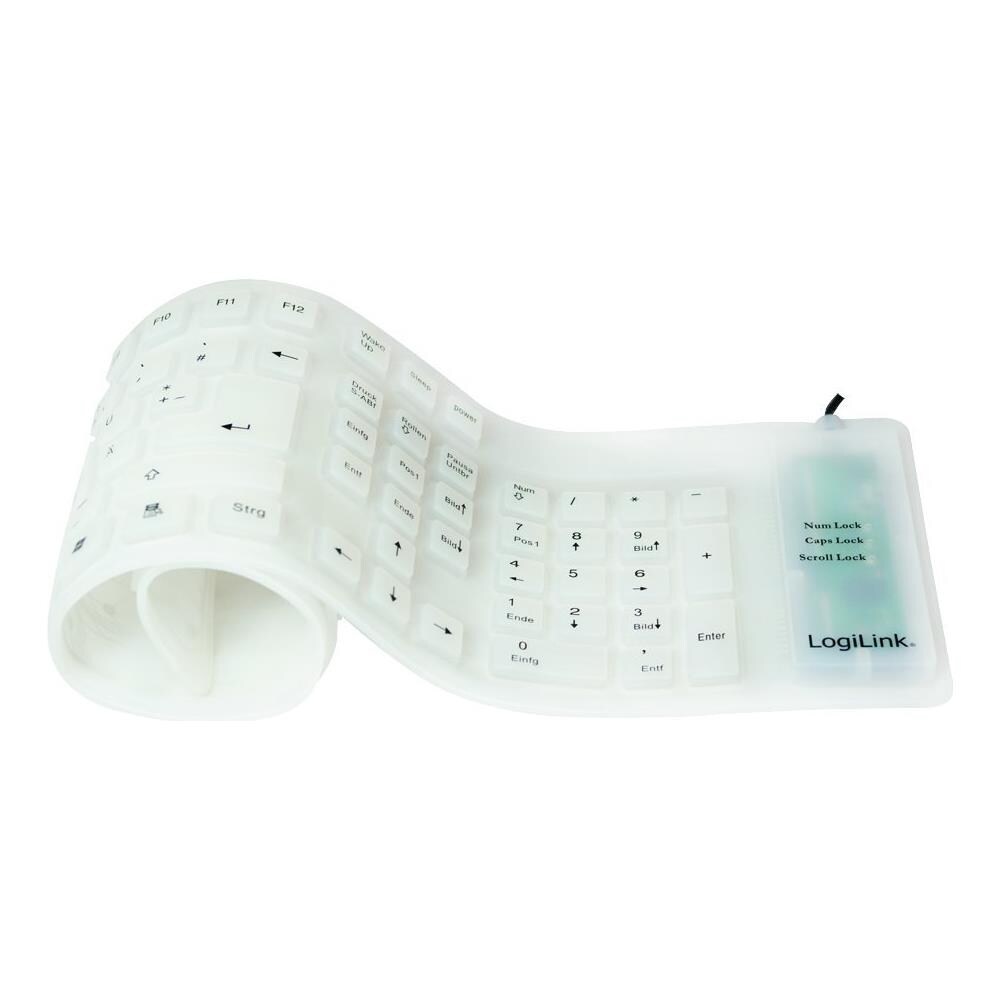 Tastiera USB ID0018A (Layout Tedesco) Colore Bianco - Foto 1