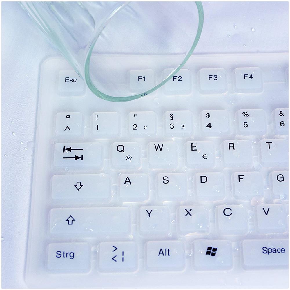 Tastiera USB ID0018A (Layout Tedesco) Colore Bianco - Foto 2