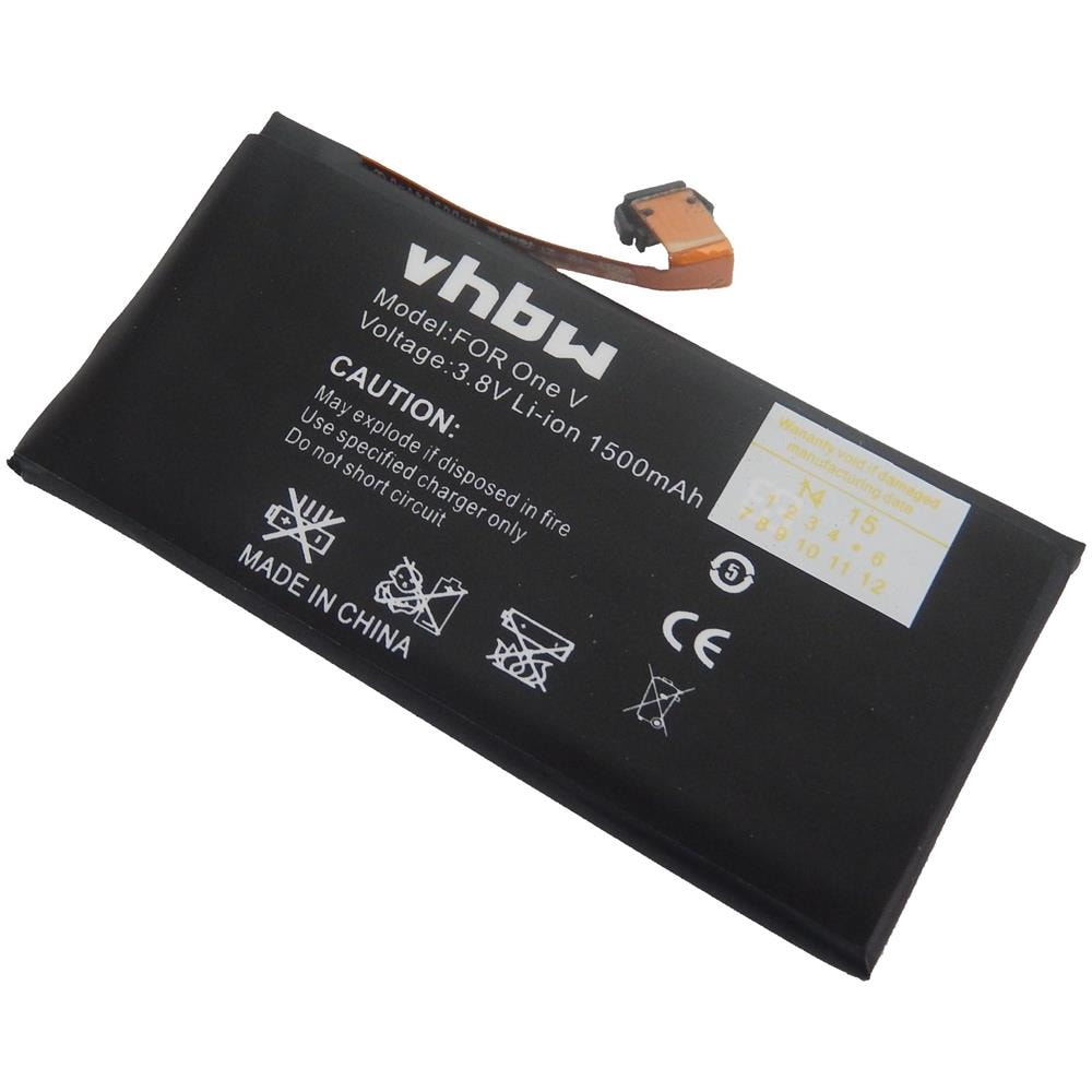 Batteria Per Smartphone, Telefoni, Cellulari Htc One V, Primo, T320, T320s Del Tipo 35h00192-01m, 35h00192-00m, Bk76100 1500mah (3.8v) - Foto 1
