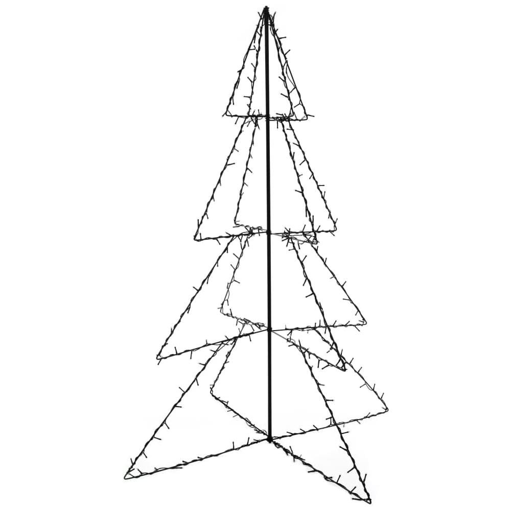 Albero di Natale a Cono 240 LED per Interni Esterni 115x150 cm - Foto 2