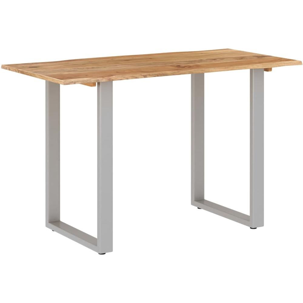 Tavolo Da Pranzo 118x58x76 Cm In Legno Massello Di Acacia - Foto 2