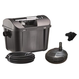 AquaOne Tubo A Spirale Per Laghetto 19 Mm 3/4" 15 M Nero Alta Qualità Resistente Ai Raggi UV