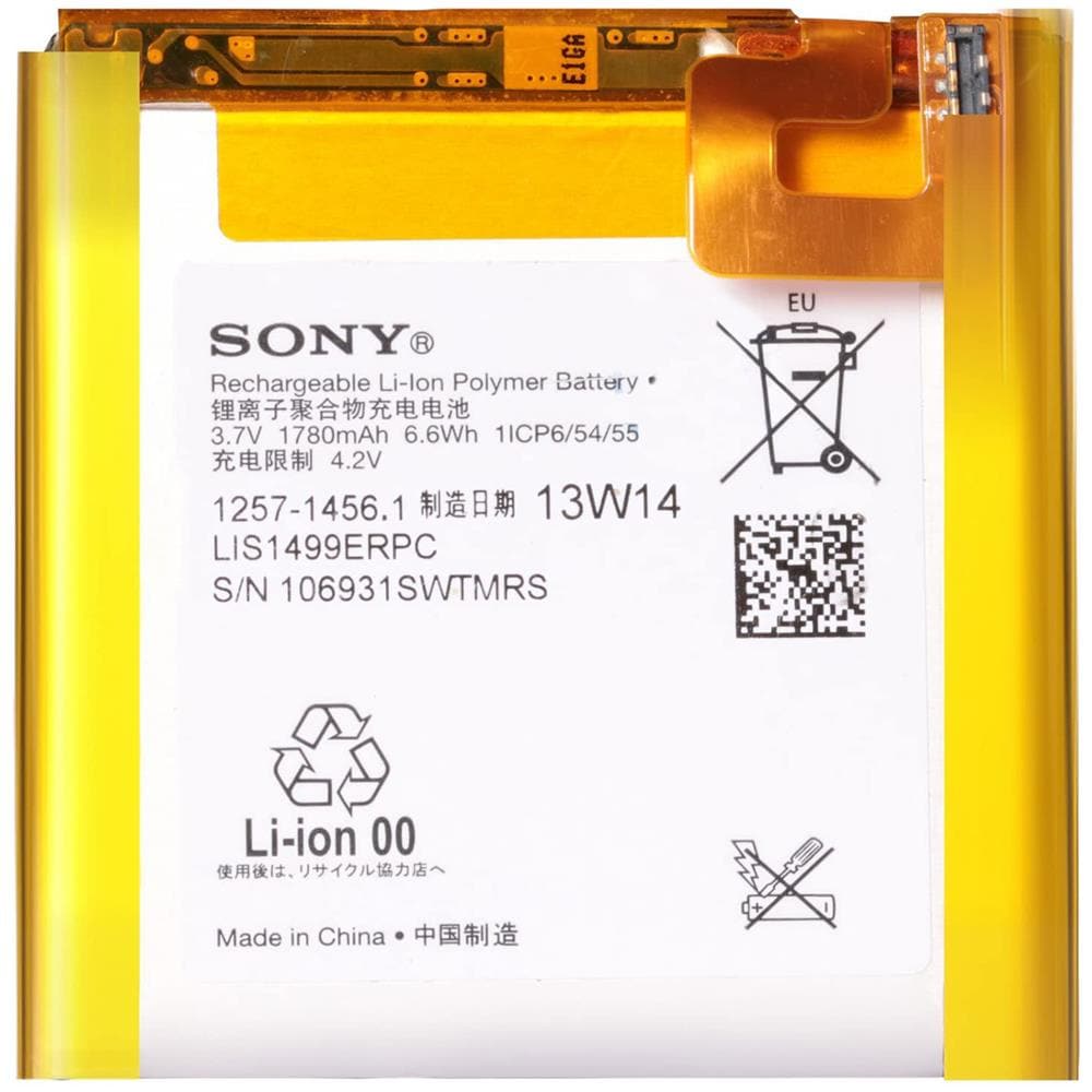 Batteria Lis1499erpc 1780mah Per Xperia T Lt30p Lt30i Lt30at Bulk - Foto 1