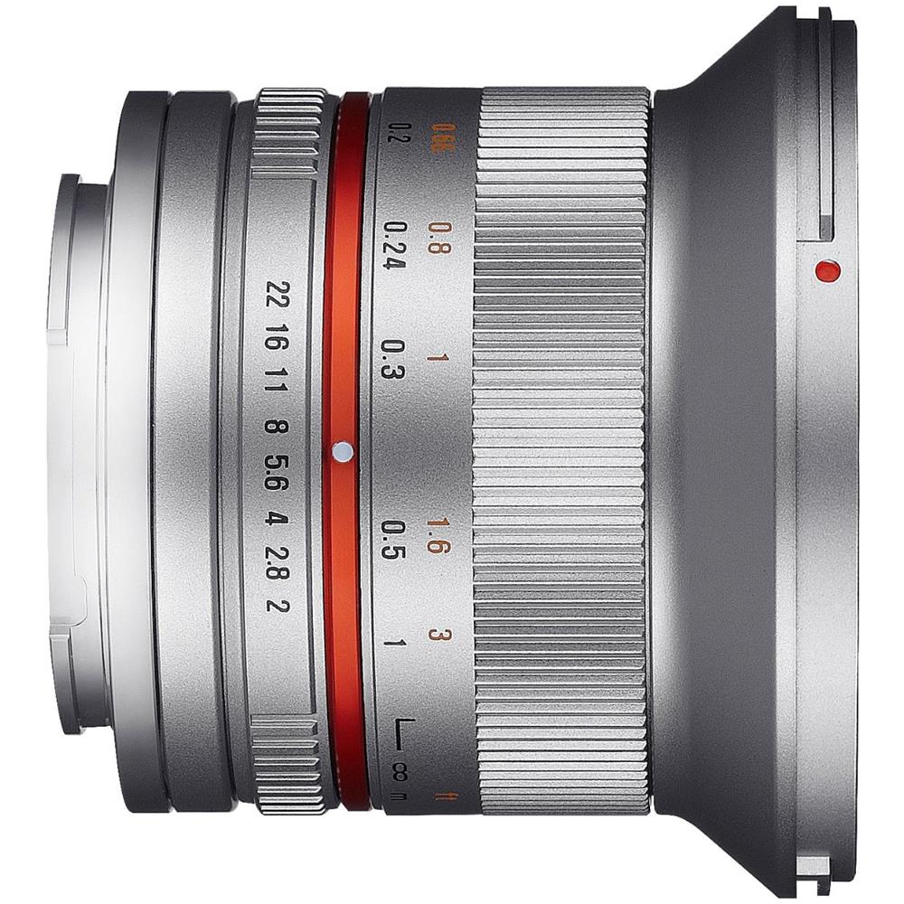 12mm F2.0 NCS CS, Ampio, SLR, 12/10, APS-C, Micro quattro terzi, Argento - Foto 2