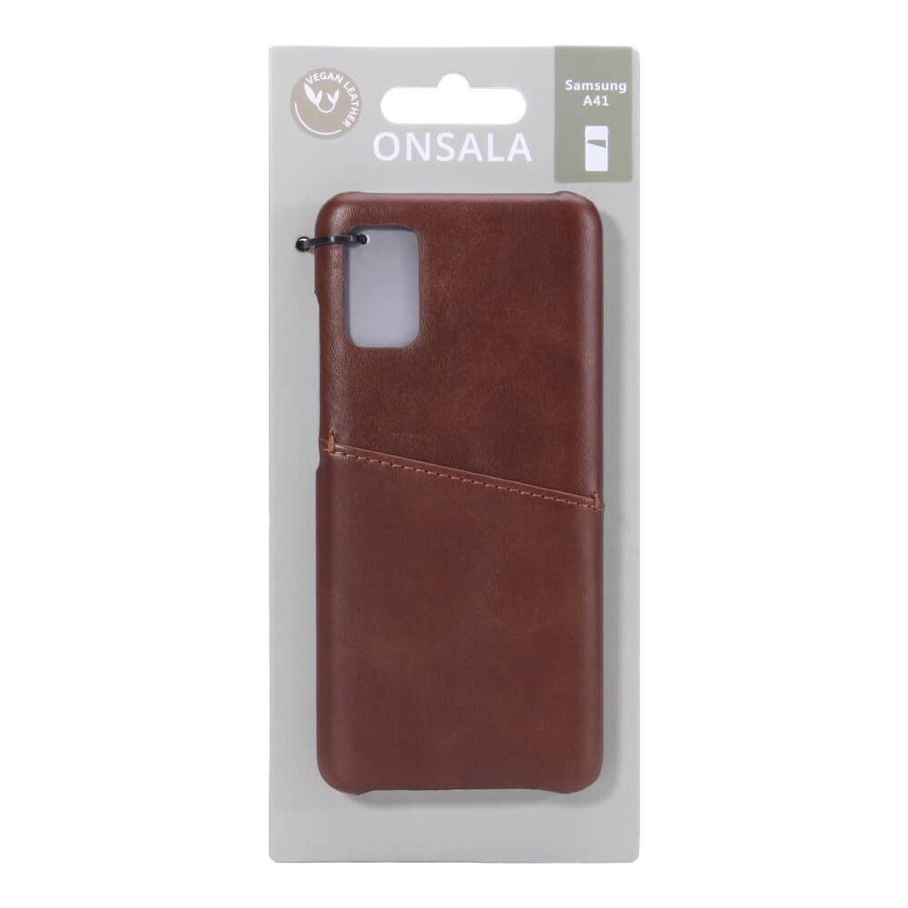 Cover Cellulare Marrone Con Tasca Portacarte Samsung Galaxy A41 - Foto 8
