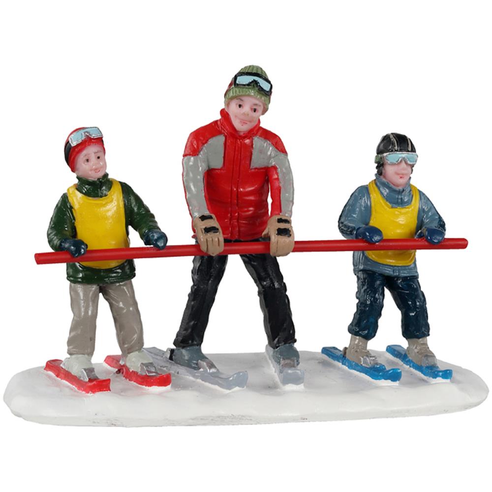 Bunny Slope Beginners Lemax Decorazione Natale Multicolore - Foto 1