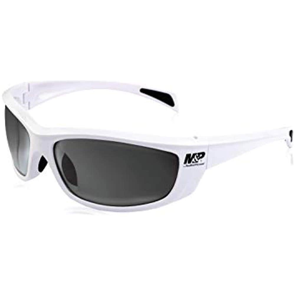 1108263-ssi, Whitehawk Full Farm-occhiali Da Tiro Unisex-adulto, Bianco / fumo - Foto 1