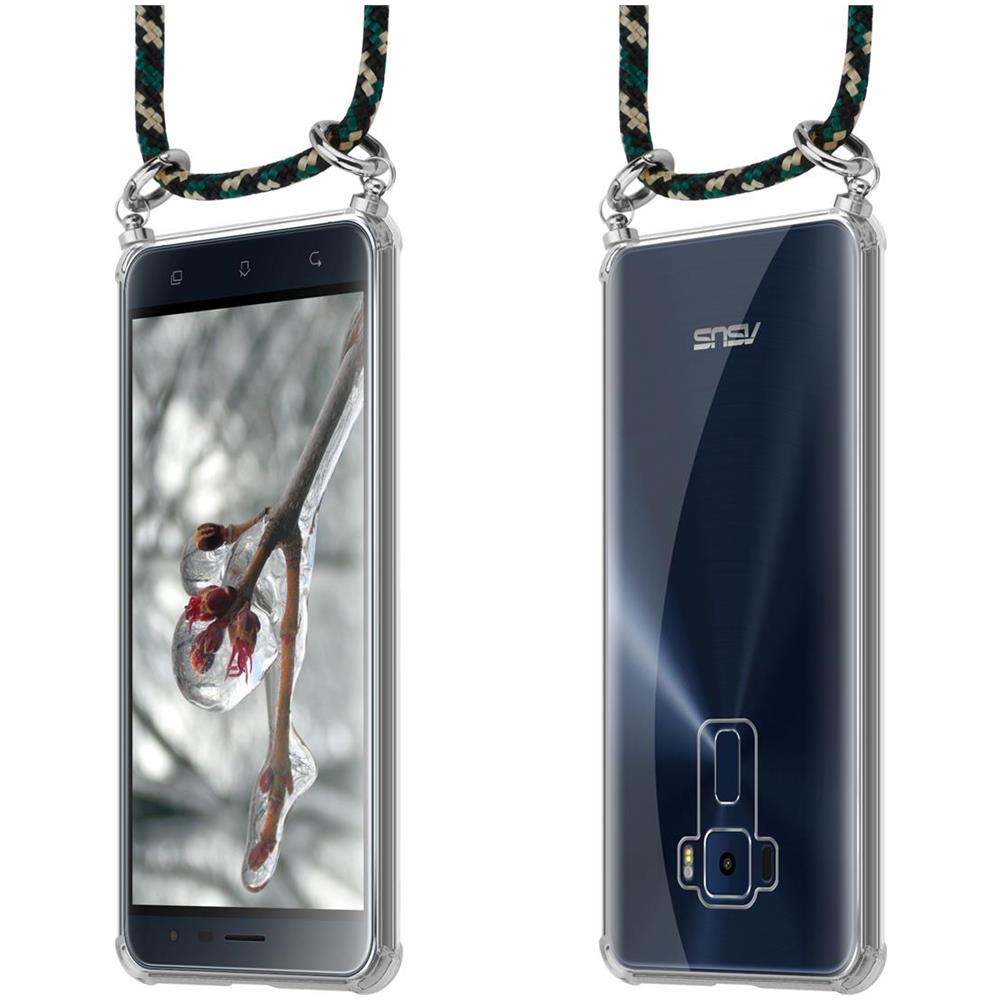 Catena Di Telefoni Cellulari Compatibile Con Asus Zenfone 3 (5,2"" Zoll) In Camouflage - Coperchio Protettivo In Silicone Con Anelli D'argento, Cinturino In Corda E Custodia Staccabile - Foto 8