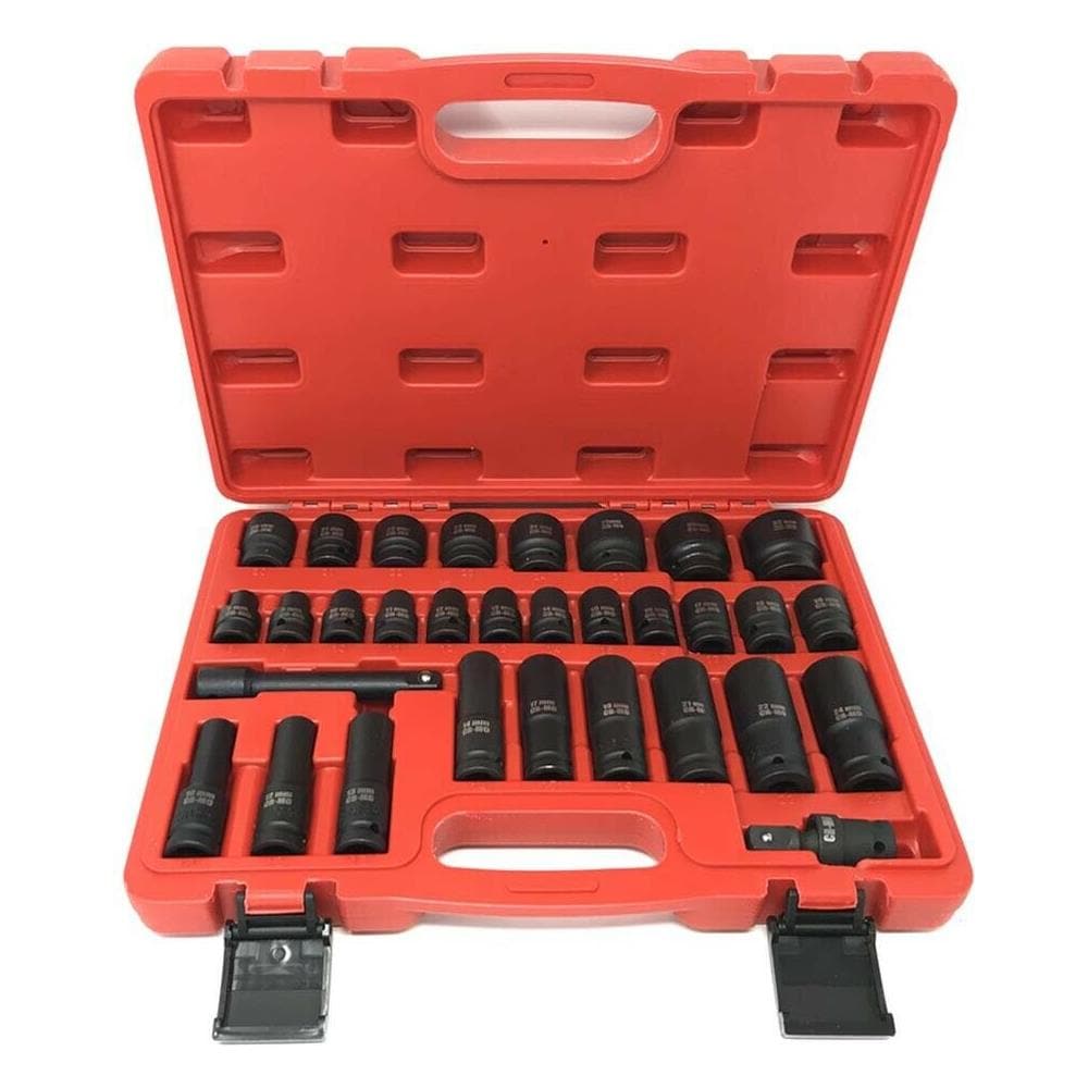 Kit 32 Bussole Per Avvitatore Pneumatico 1/2" Bussola Adattatore Impatto - Foto 1