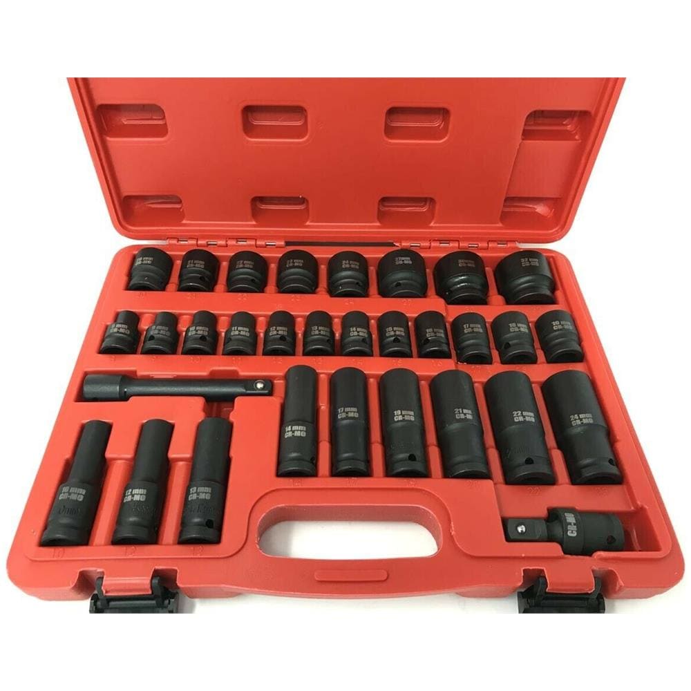 Kit 32 Bussole Per Avvitatore Pneumatico 1/2" Bussola Adattatore Impatto - Foto 2