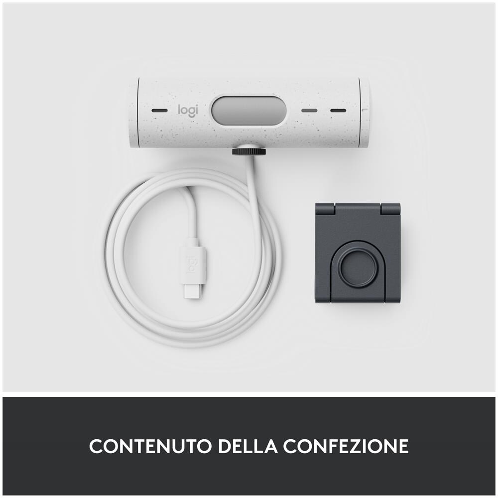 Webcam Brio 500 con Risoluzione 1920 X 1080 Pixel Microfono/ Zoom Digitale Colore Bianco - Foto 10