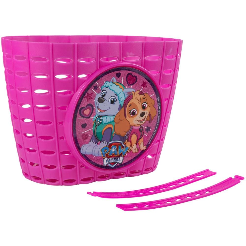 Cestino Portaoggetti Paw Patrol Per Bicicletta Da Bambina, Colore Rosa - Foto 1