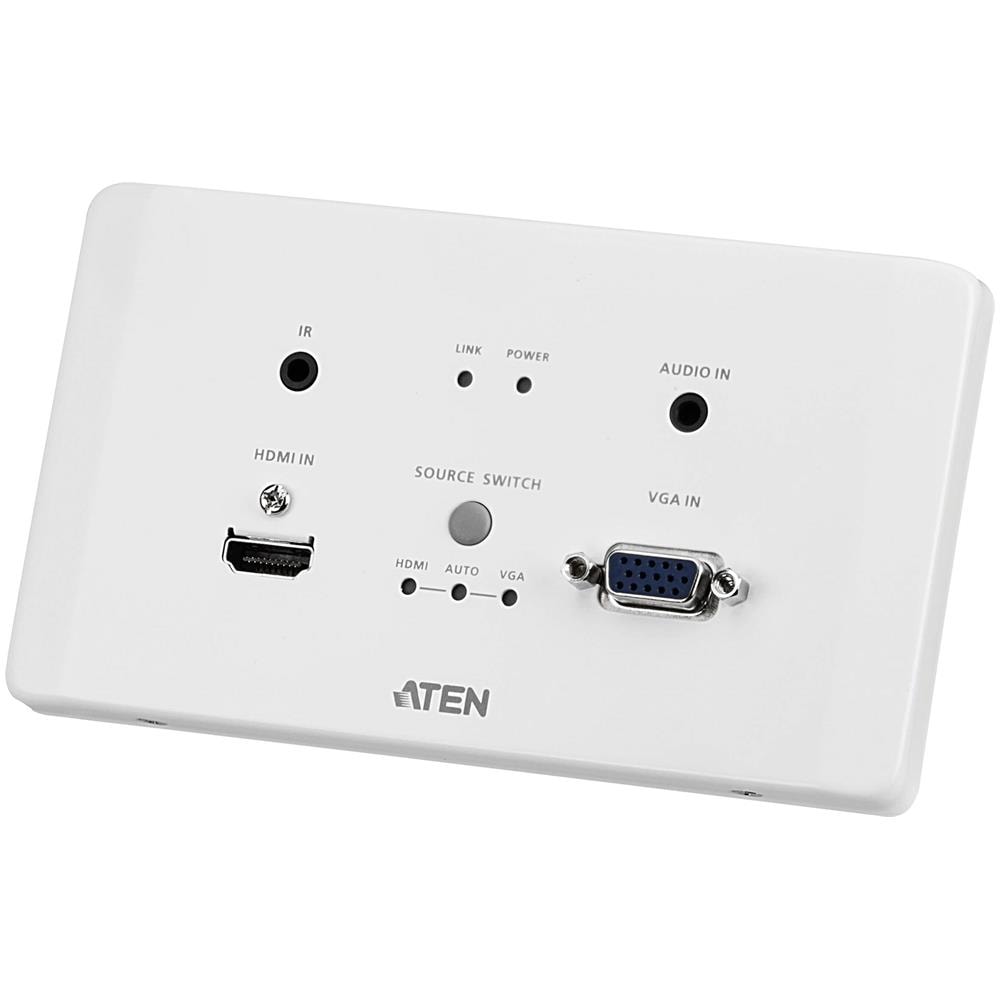 Trasmettitore HDBaseT HDMI e VGA con piastra da parete UE /PoH (4K a 100 m) (HDBaseT Classe A) - Foto 1