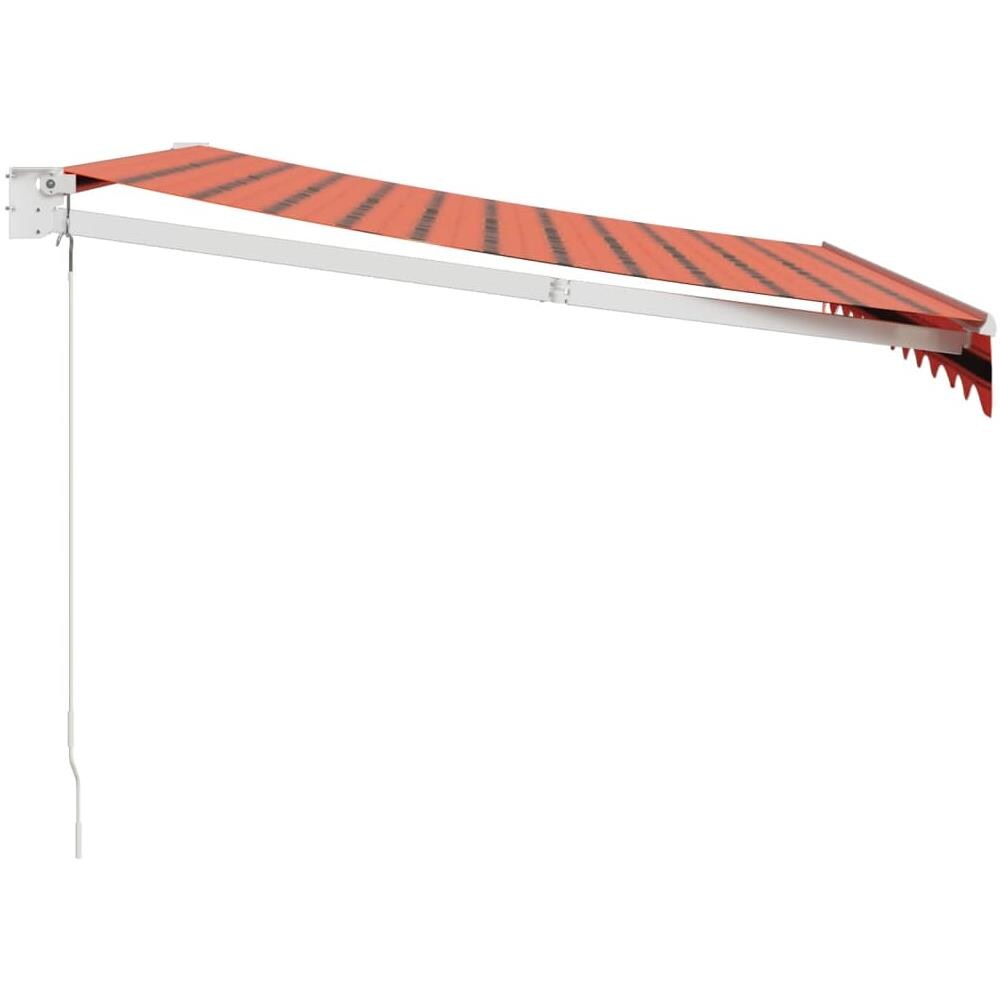 Tenda Retrattile Arancione Marrone 3,5x2,5m Tessuto E Alluminio - Foto 2