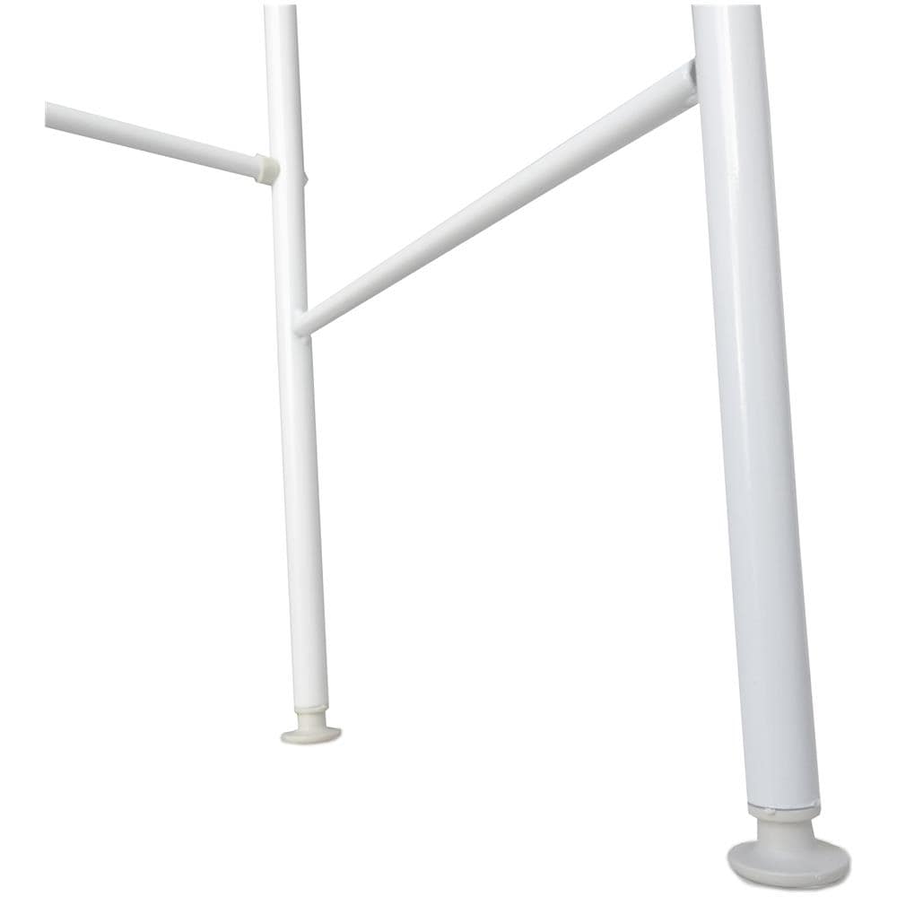 Appendiabiti Da Corridoio Organizzatore Scarpiera Da Ingresso 8 Coppie 8 Ganci Home 155x60x29cm Bianco - Foto 5