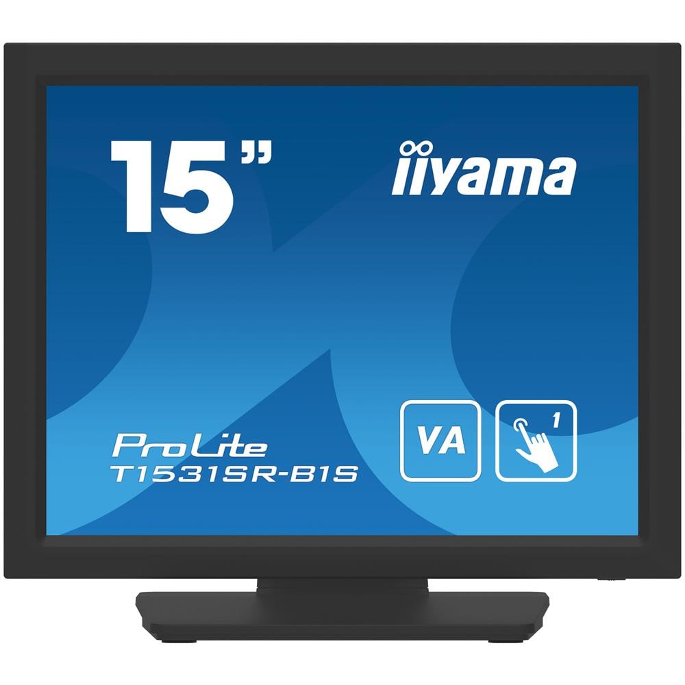 Monitor POS 15" Touch Screen LED VA T1531SR-B1S 1024 x 768 XGA Tempo di Risposta 18 ms - Foto 1