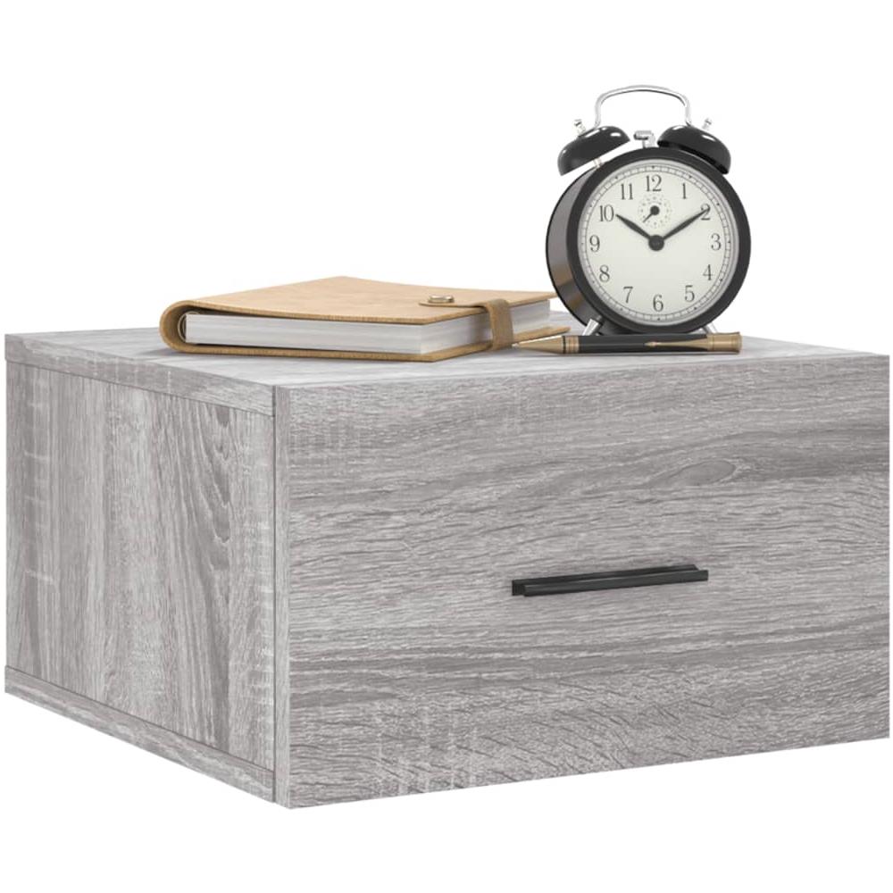 Comodino A Muro Grigio Sonoma 35x35x20 Cm - Foto 3