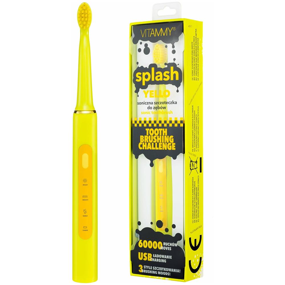 Splash, Spazzolino Sonico Per Bambini, 8r+, Giallo /giallo / - Foto 1