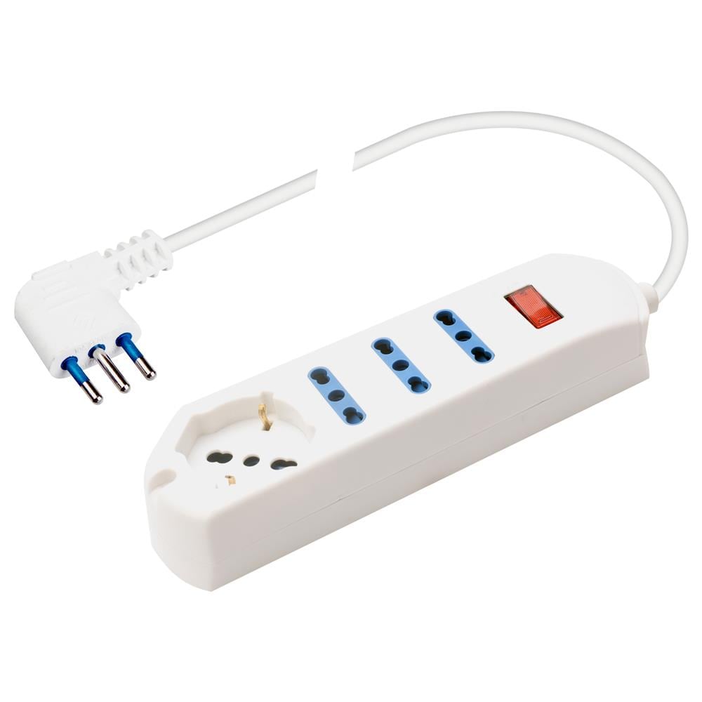 PP2530 prolunghe e multiple 1,5 m 4 presa (e) AC Interno Bianco - Foto 1