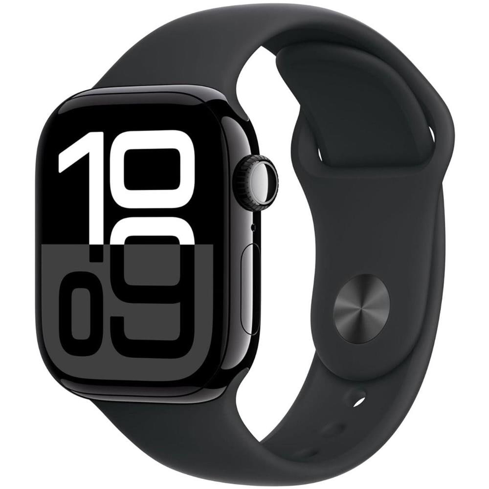 Watch Series 10 Impermeabile 50m Always-On Retina LTPO3 1,92" 64GB Bluetooth 5.3 Wi-Fi LTE GPS Sensori Avanzati Rilevamento Cadute 42mm Jet Black Aluminium con Cinturino Sportivo S /M - Foto 2