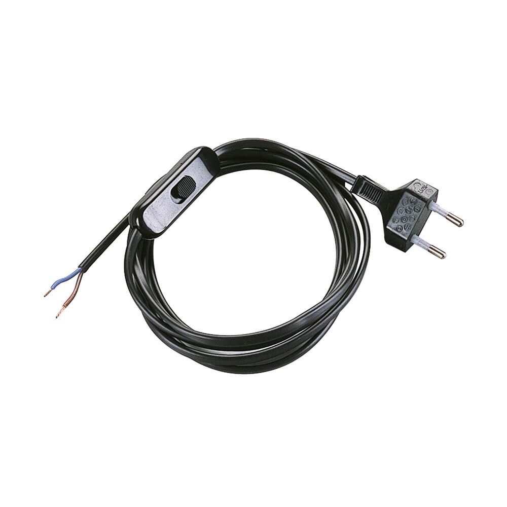 Cavo Di Alimentazione 250v, H03vvh2-F, 1,5 Mt Nero - Foto 1