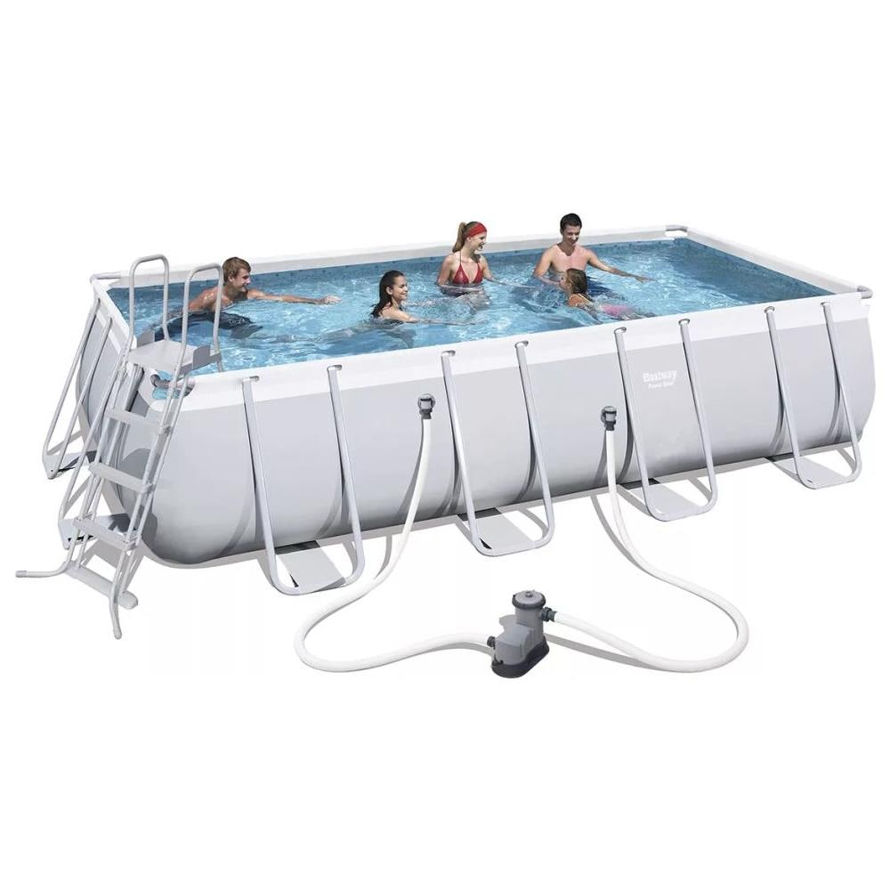 Set Piscina Mistral Rettangolare Grigia 549x274 cm - Foto 1