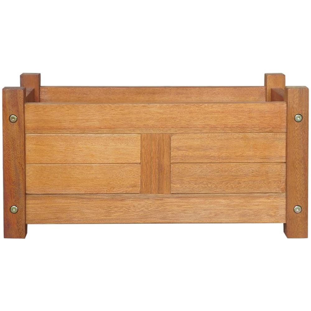 Fioriera Da Giardino In Legno Di Acacia 50x25x25 Cm - Foto 2