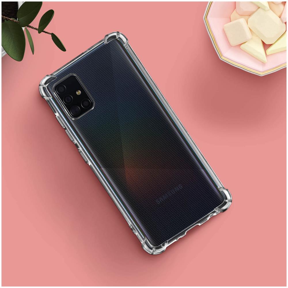 Cover Samsung Galaxy A51 Silicone Bumper Resistente Trasparente - Foto 2