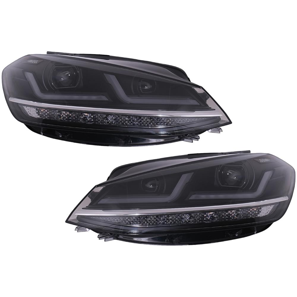 Fari Full Led Ledriving Per Vw Golf 7.5 Per Halogen Dynamic Sygnal - Foto 3